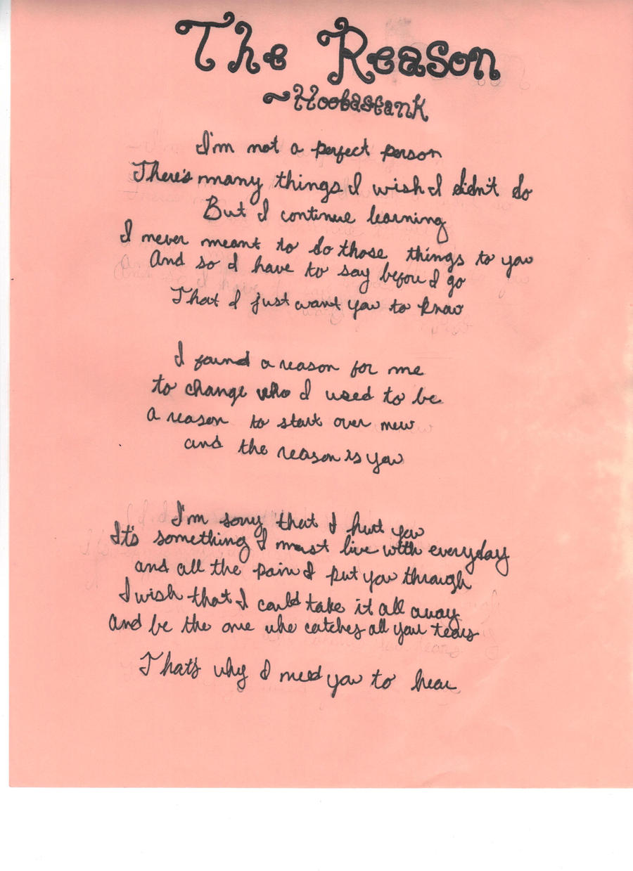 The Reason Hoobastank By Benandmusic On Deviantart The Reason Hoobastank By Benandmusic On Deviantart