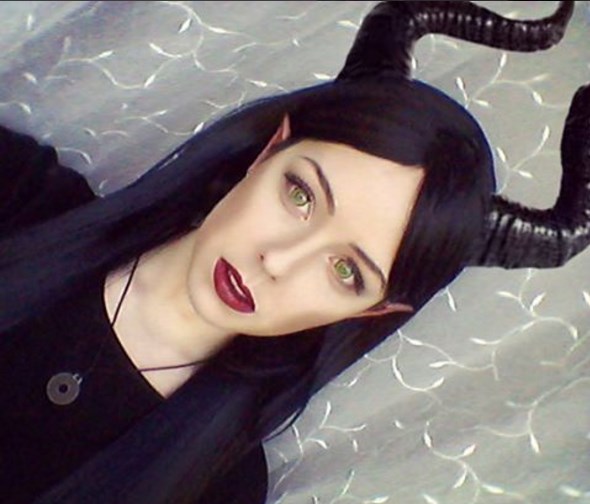 Makeup test Maleficent