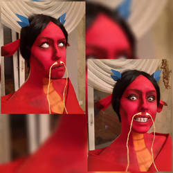 Makeup test Mushu, Mulan