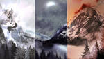 Frigid Mountain Background Pack by AlphaStryx