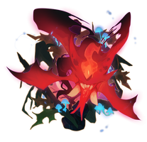 Haunted Woods: Corrupted Wisp Badge by AlphaStryx