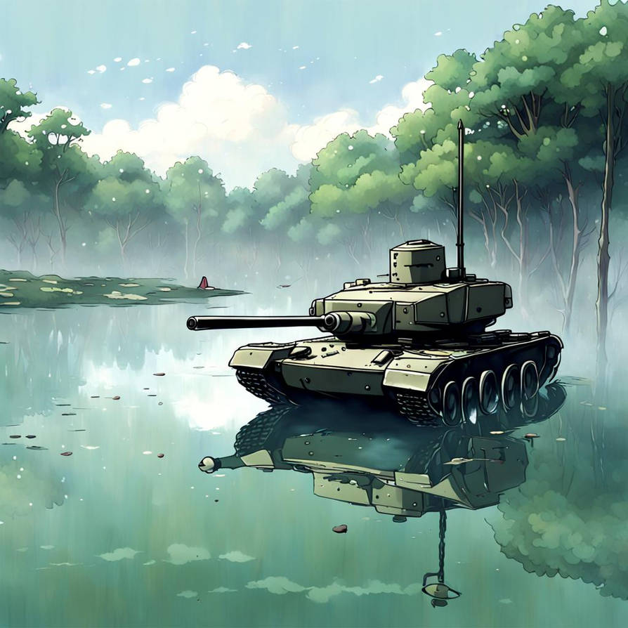 Tank Deviantart A tank in a lake by TankAIart on DeviantArt