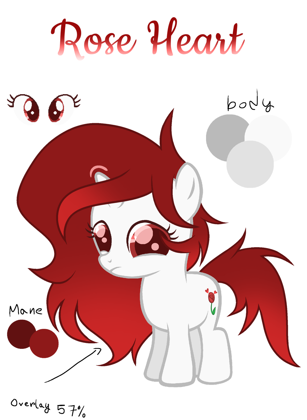 Red Roses Mlp (Mlp FIM) Rose Heart (color Bio) by Aarshiya0vo on DeviantArt