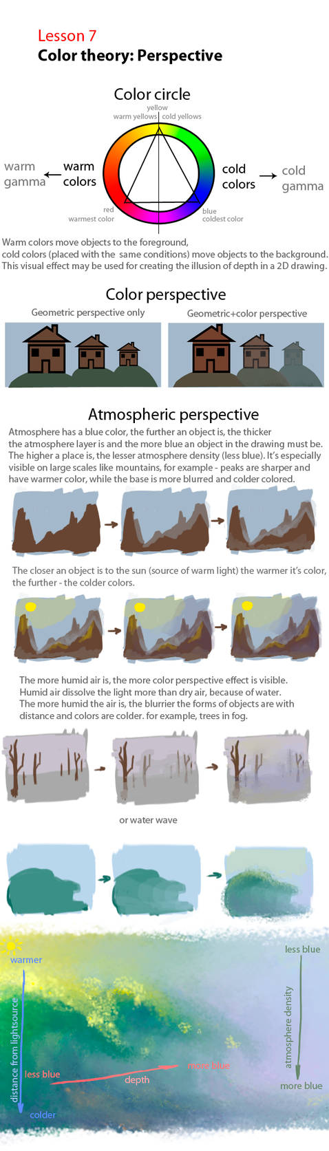 Color Perspective Images Lesson 7 - Color Perspective by artofpros on DeviantArt