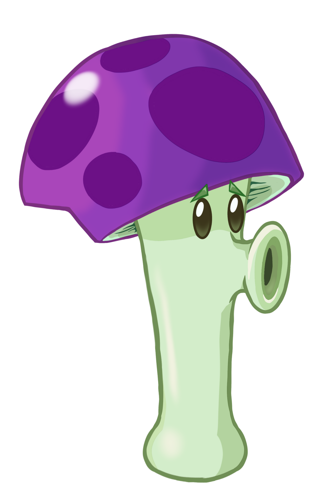 Scaredy Shroom PvZ 2 (Remade) by CoFyComics on DeviantArt