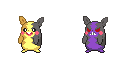 Morpeko 64x64 DS Style Sprite WIP (Both forms)