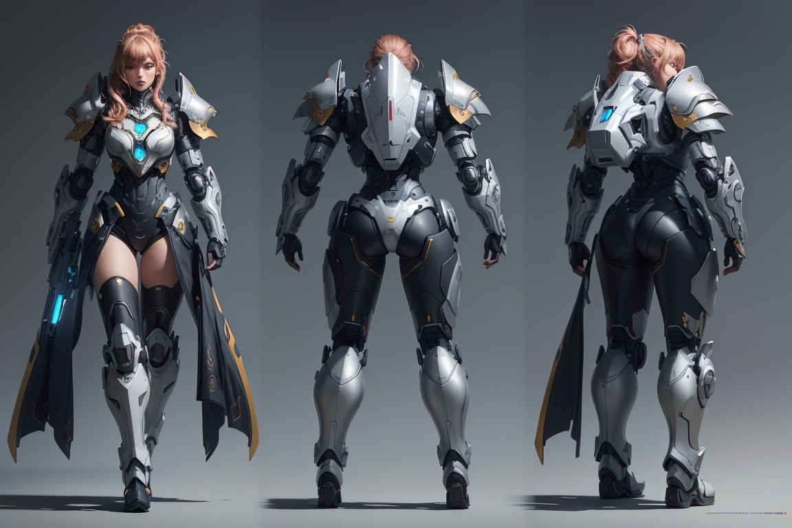 Female mecha armor series (3) by Psilenz on DeviantArt