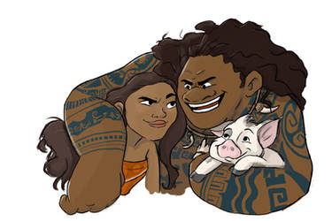 Moana and the gang