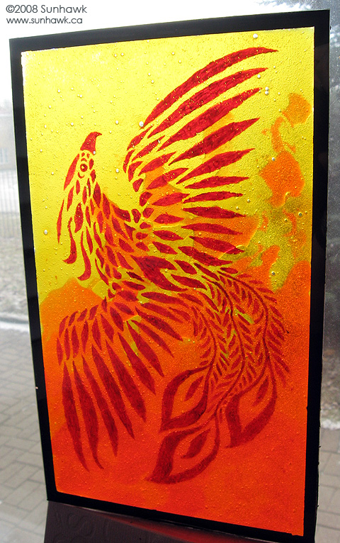 Stained Glass Painting-Phoenix