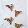 Four Origami Birds