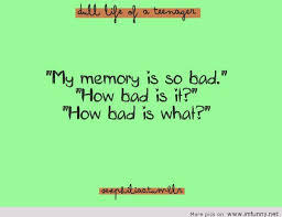 My Memory Is So Bad