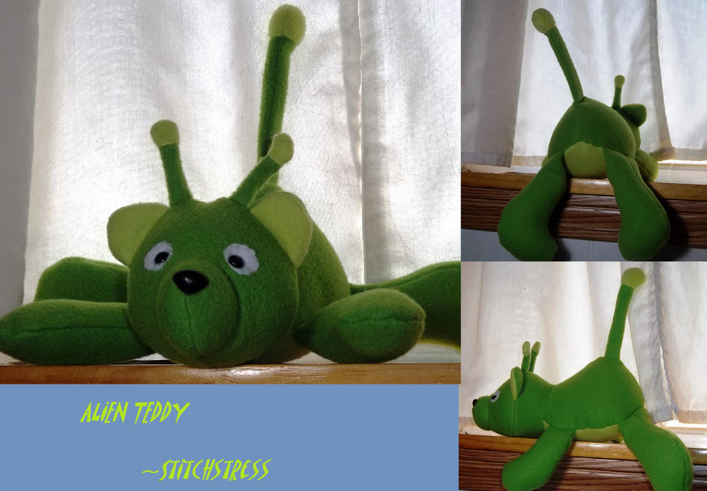 Alien Pattern Teddy Alien Teddy by stitchstress on DeviantArt