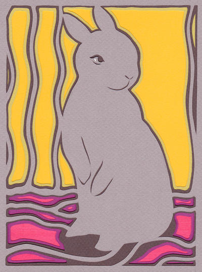 Pink and Yellow Bunny by SarahBrowning on DeviantArt