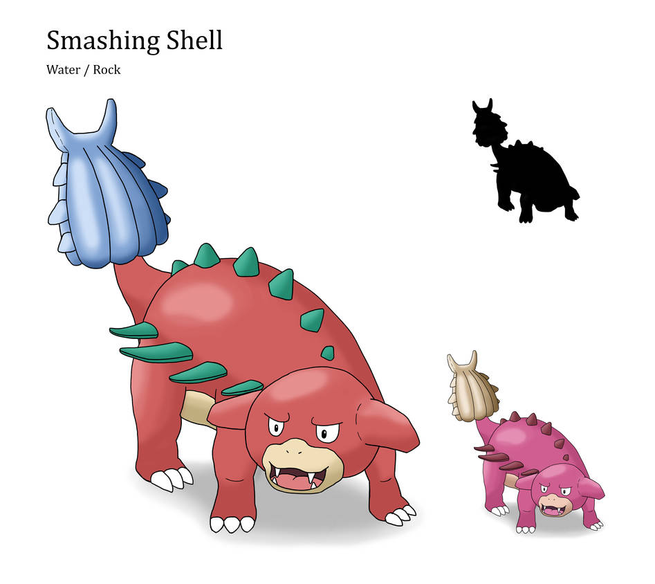 My paradox fakemon: Smashing Shell by Henwie on DeviantArt