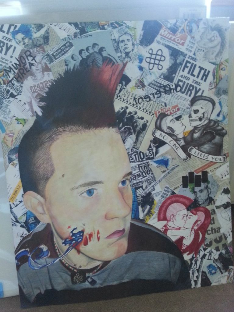 Gcse Identity Project Final Piece By Johnnysrotten On Deviantart