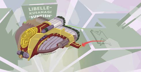 Libelle-Kusanagi 'Sunfish' LK-63TA spaceship