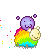 Emote: Meow Rainbow Sheep