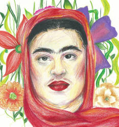 Frida Kahlo in Flowers