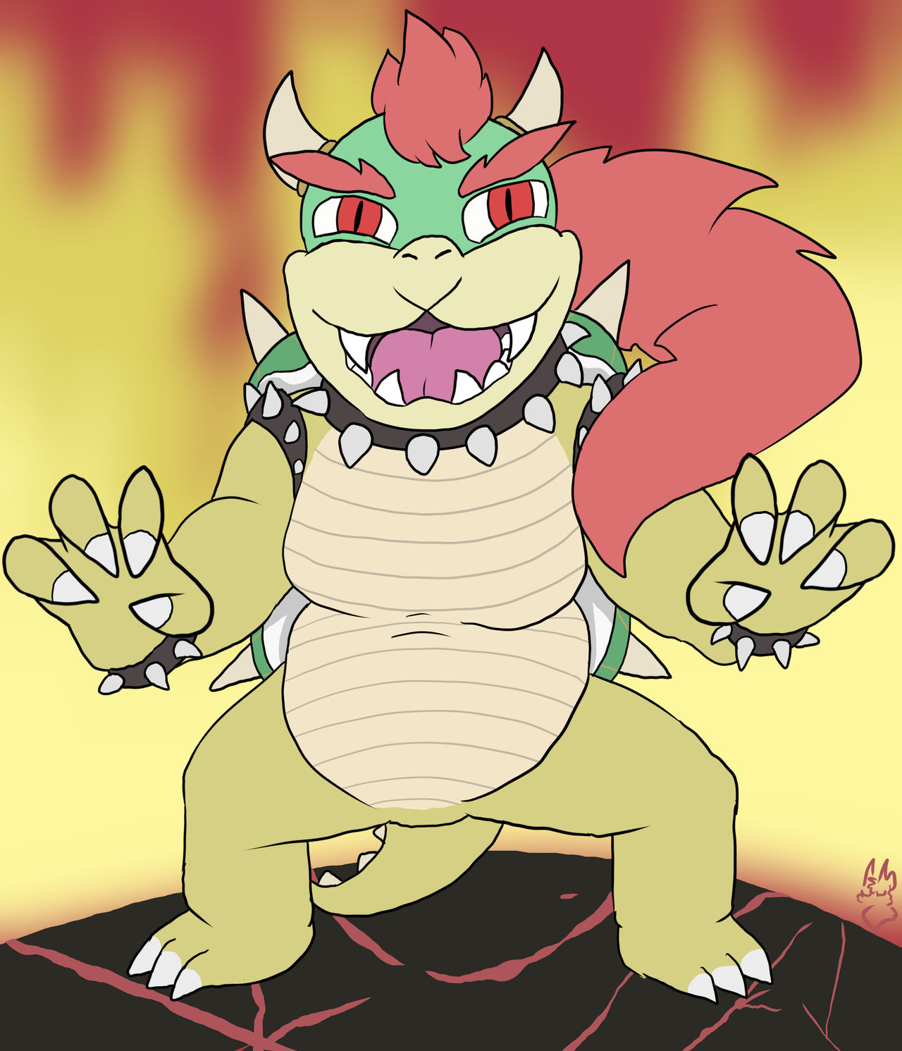 Genderbent Bowser by the-starry-artist on DeviantArt