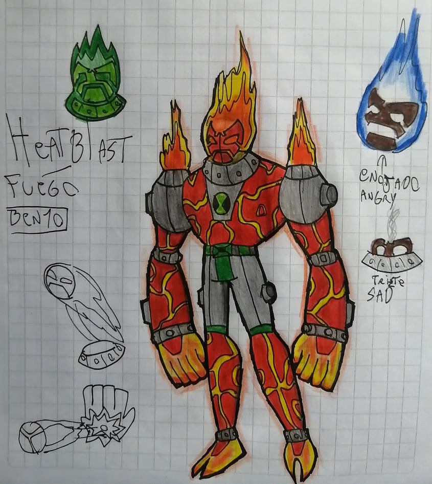 My heatblast design from ben 10 by Joaco-Art on DeviantArt