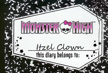 Itzel Clown diary cover