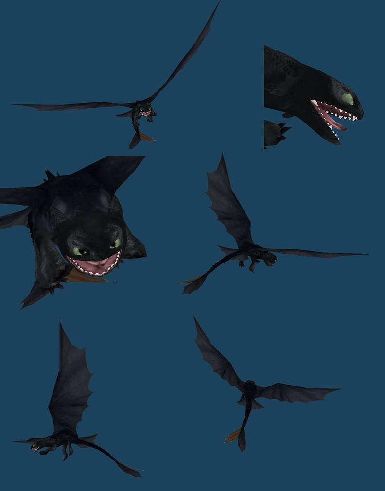 Toothless WIPs for Papercraft by pokemew12 on DeviantArt