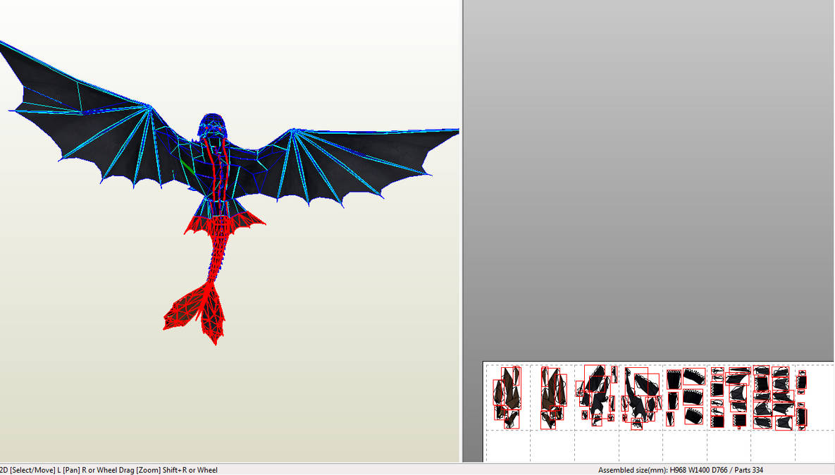 Toothless Papercraft WIP2 by pokemew12 on DeviantArt