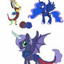 Mlp custom: discord x Luna foal