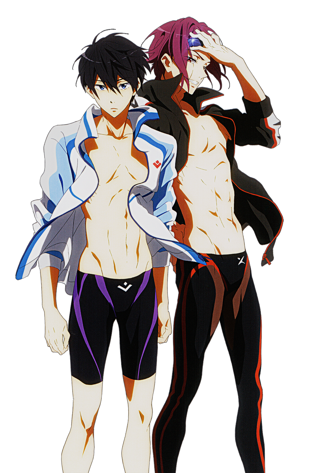 Haruka Nanase and Rin Matsuoka