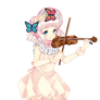 Violin Anime Girl Render