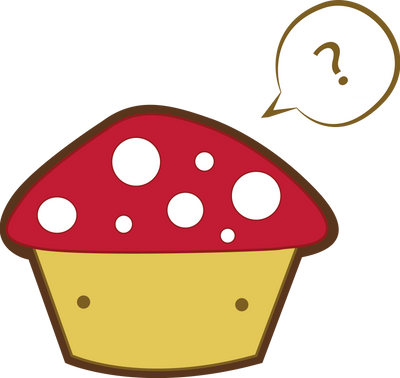 mushroom cupcake