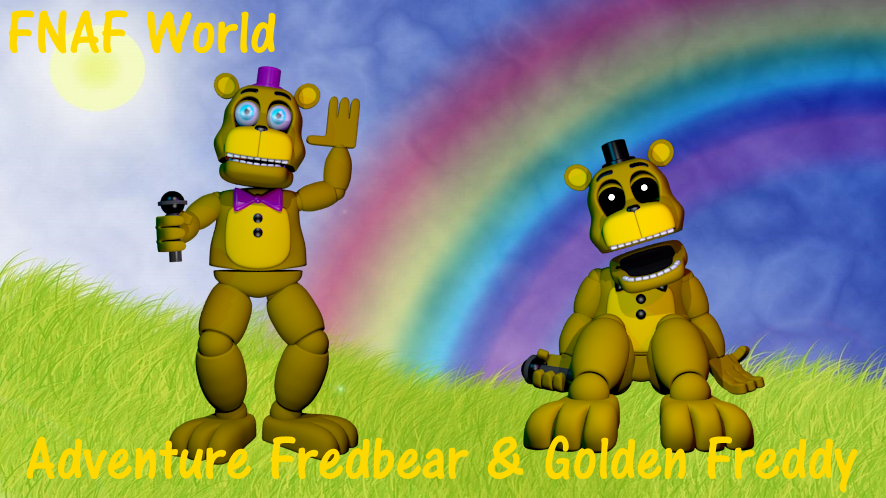 Adventure Golden Freddy and Fredbear V.3 by Zylae on DeviantArt