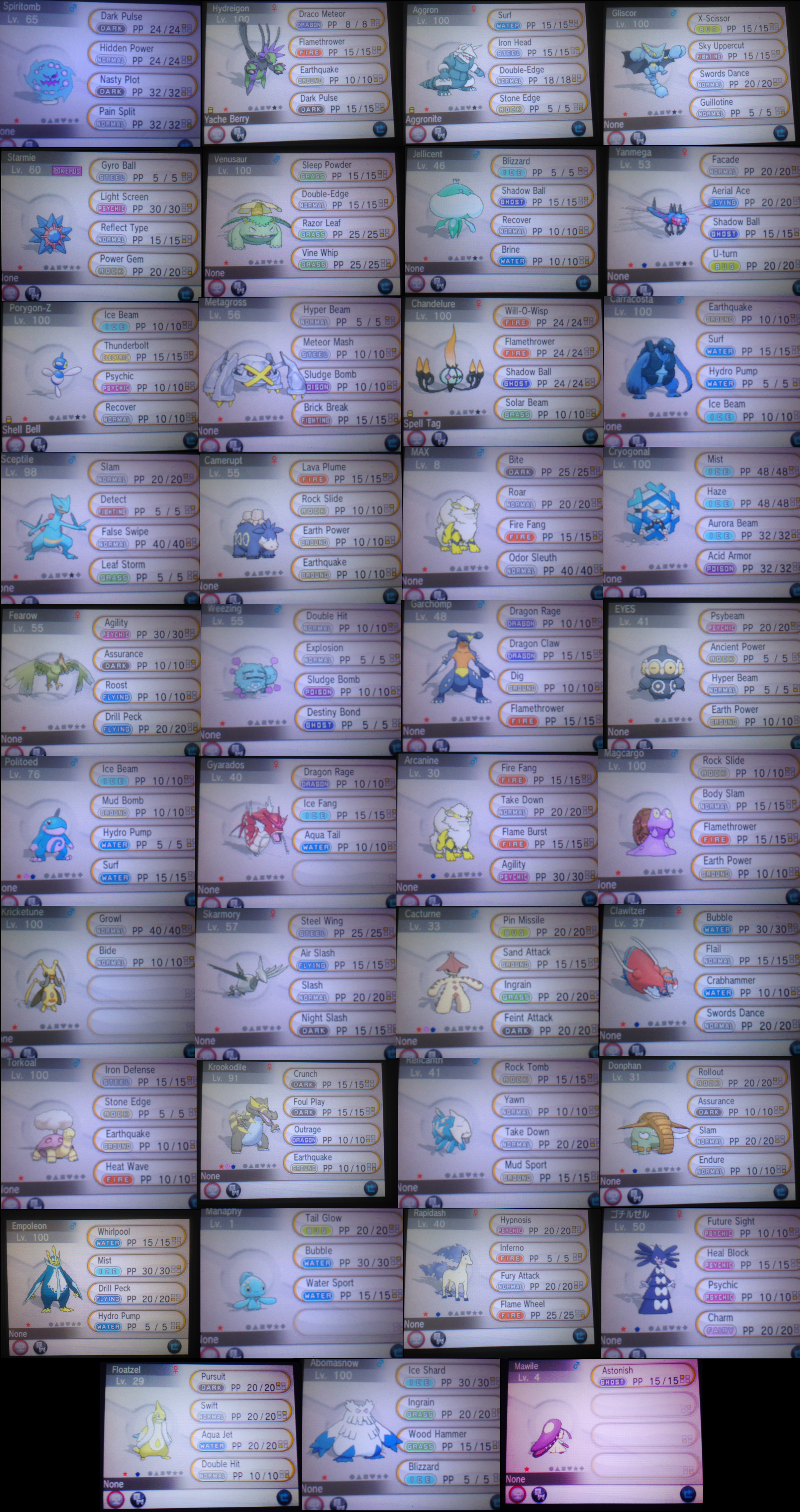 All of my shiny Pokemon (total 39) - TRADE