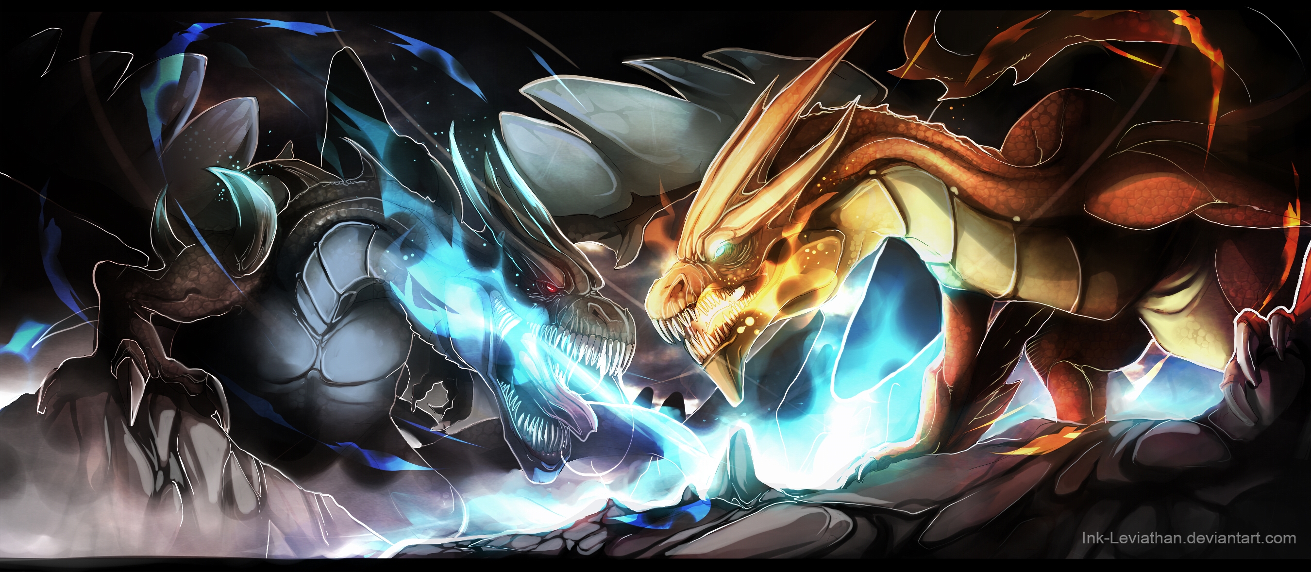 Mega Charizard X vs Mega Charizard Y by sonicmaker1999 on DeviantArt