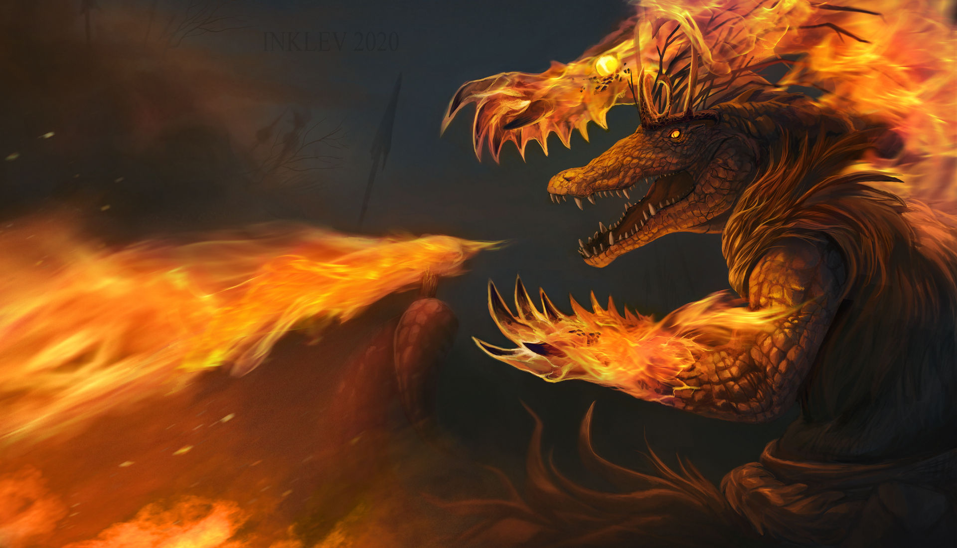 Pyromancer by Inklev on DeviantArt