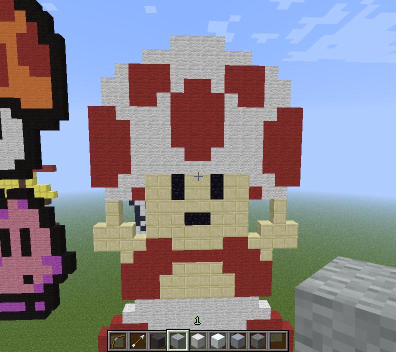 My Minecraft Pixel Art Toad By Wadef4 On Deviantart