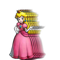 Princess Peach Fading Effect