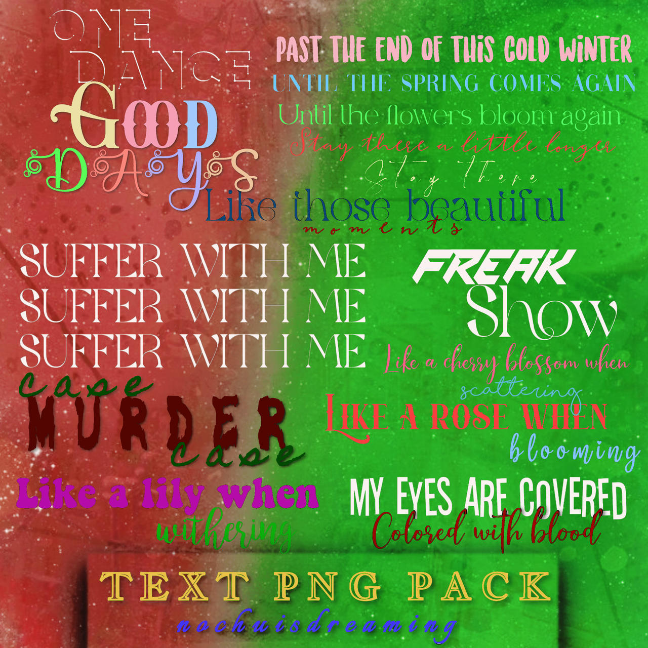 Text Png Pack by nochuisdreaming by nochuisdreaming on DeviantArt
