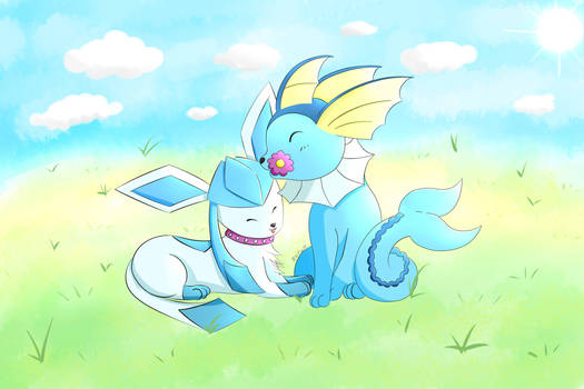 Pokemon | Glaceon x Vaporeon