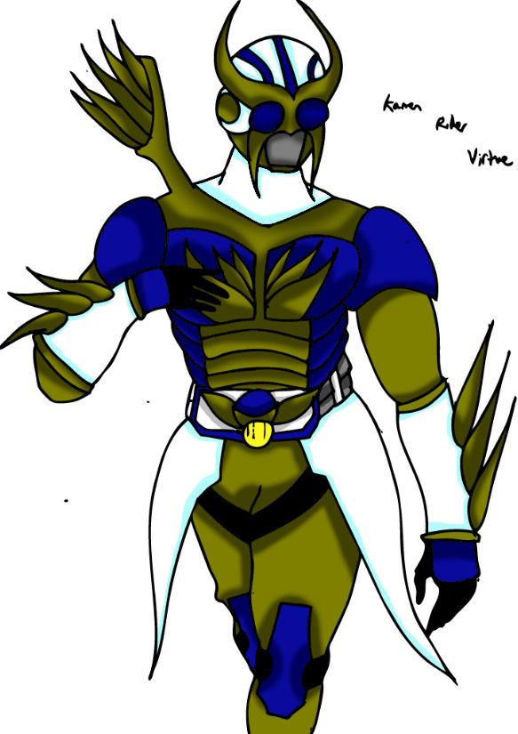 Kamen rider Virtue coloured