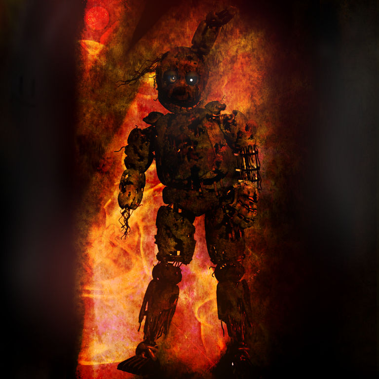 Spring Trap Explodes Springtrap in the Fire by Carlosparty19 on DeviantArt