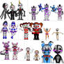 Adventures SL animatronics|All versions.
