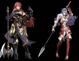 Camilla and Cordelia Head swap