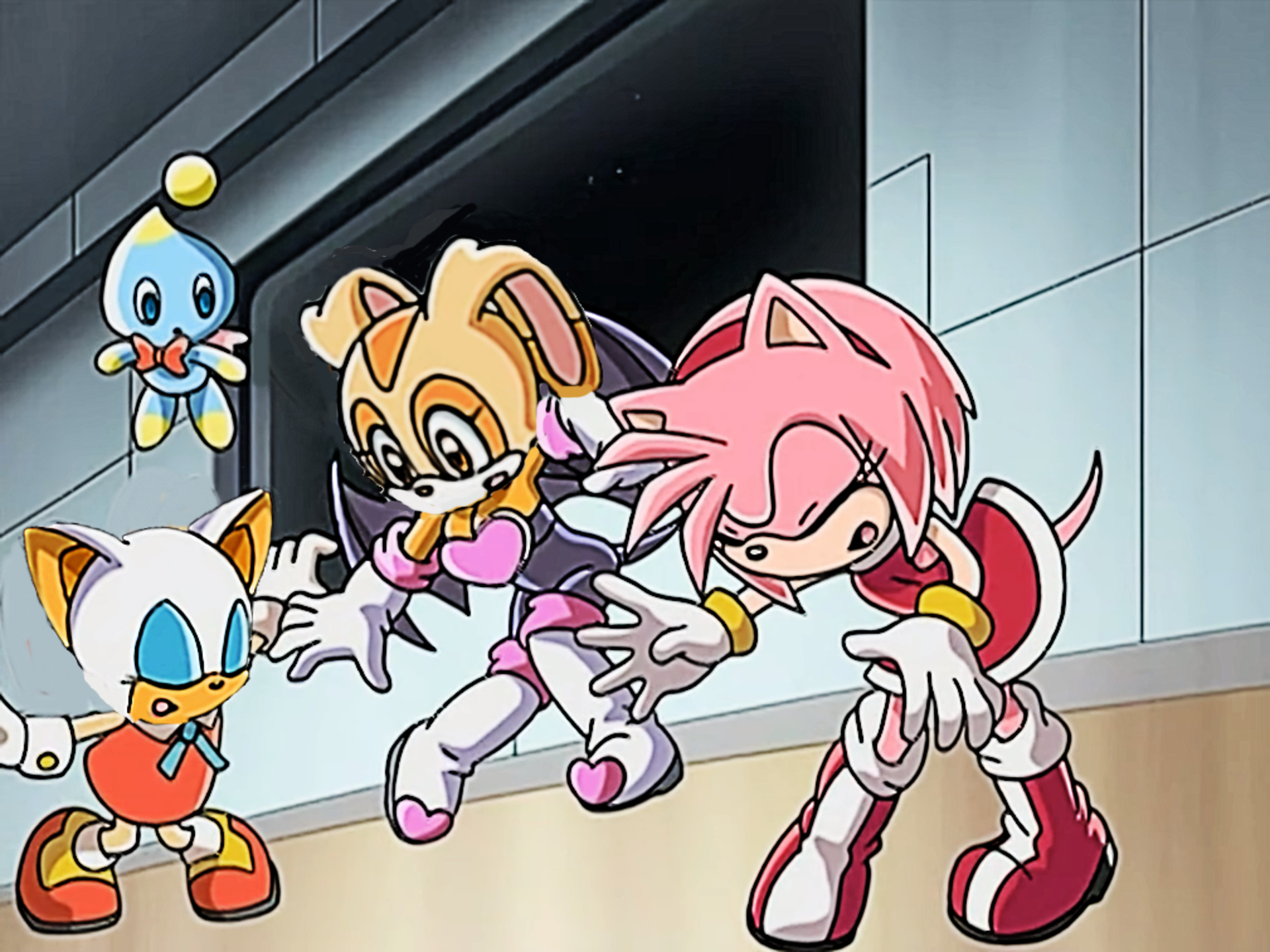 Cream Vs Rouge Rouge and Cream Head swap by SwapperSonic1991 on DeviantArt