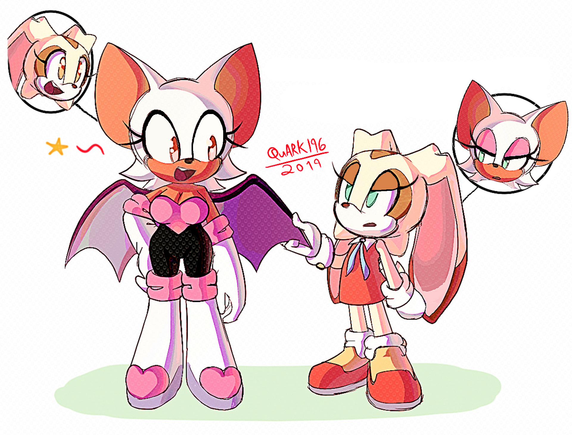Cream The Rabbit Rouge Rouge the bat and Cream the rabbit body swap story by SwapperSonic1991 ...