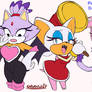 Blaze,Rouge and Amy head swap