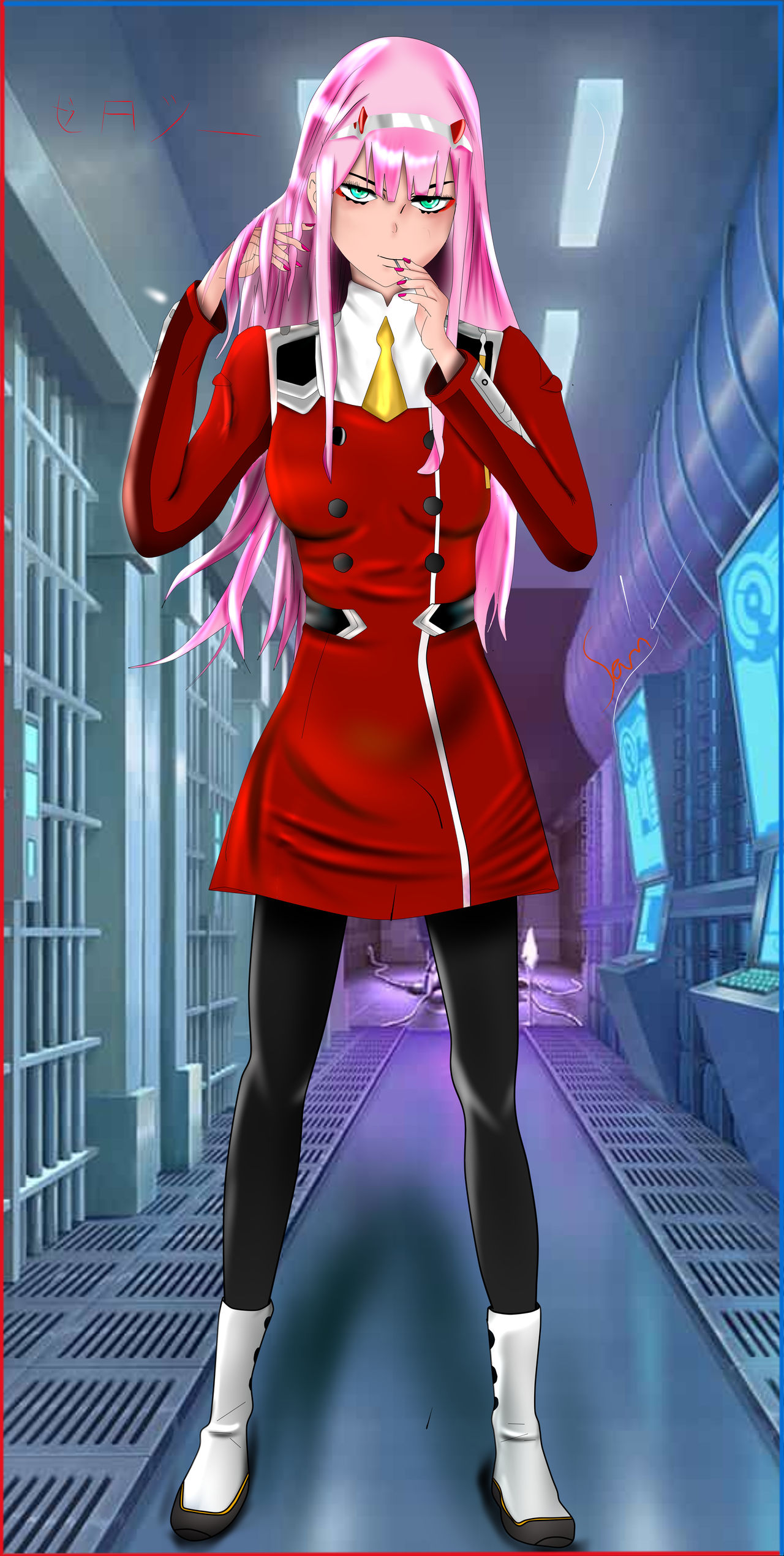 zero Two fan art by XniiSamX on DeviantArt