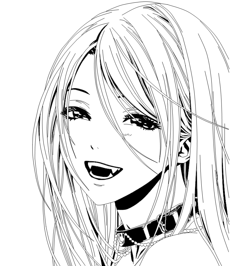 80 collection Anime Vampire Coloring Pages  Latest Free