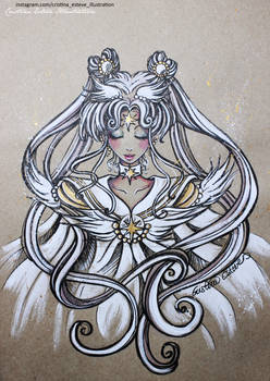 Sketch color Sailor Cosmos - Fanart Sailor Moon