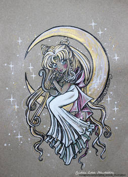 Sketch Chibi Gold Serenity - Fanart Sailor Moon